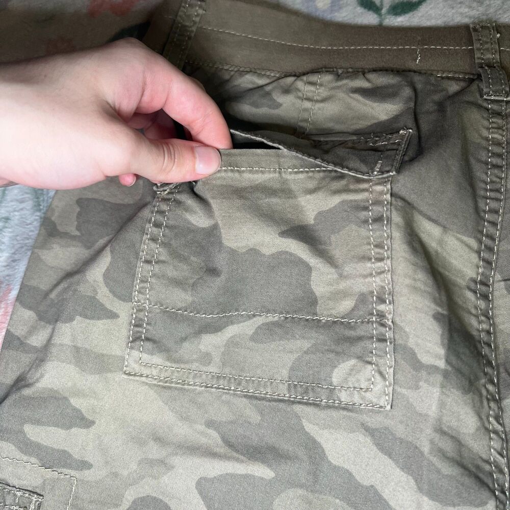 Sonoma Camouflage Capris 6 - Gorpcore Utility Military Grunge Indie Military Y2K - Picture 6 of 8